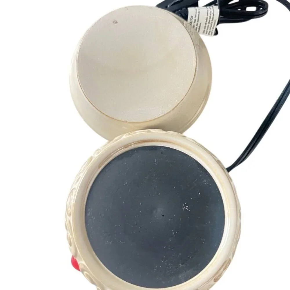 Ceramic‎ Electric Fragramce Wax Tart Warmer With Heart Design & Removable Dish